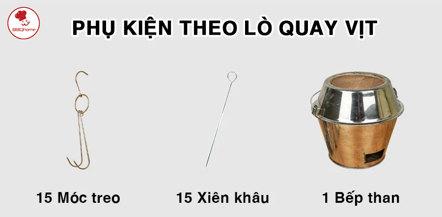 Những linh kiện, phụ kiện cần thiết của lò quay vịt