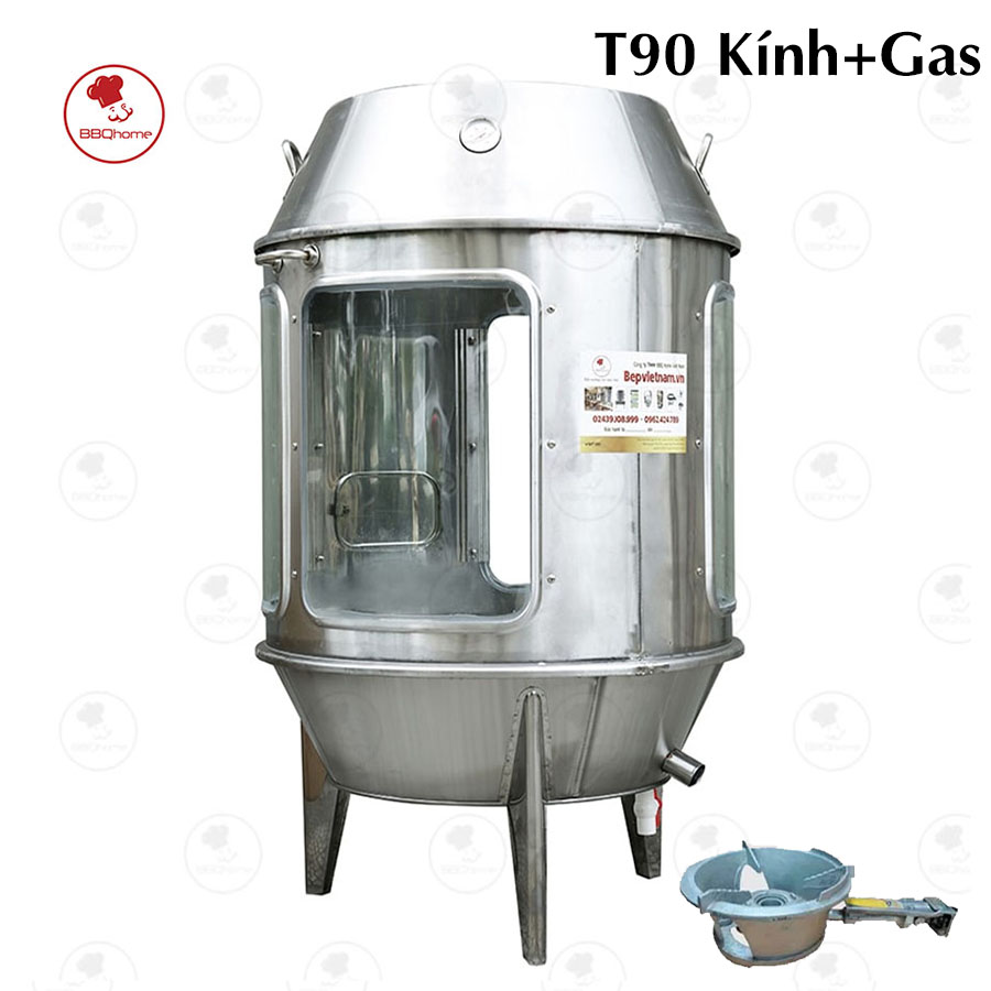 Lò Quay Vịt T90 Kính Gas