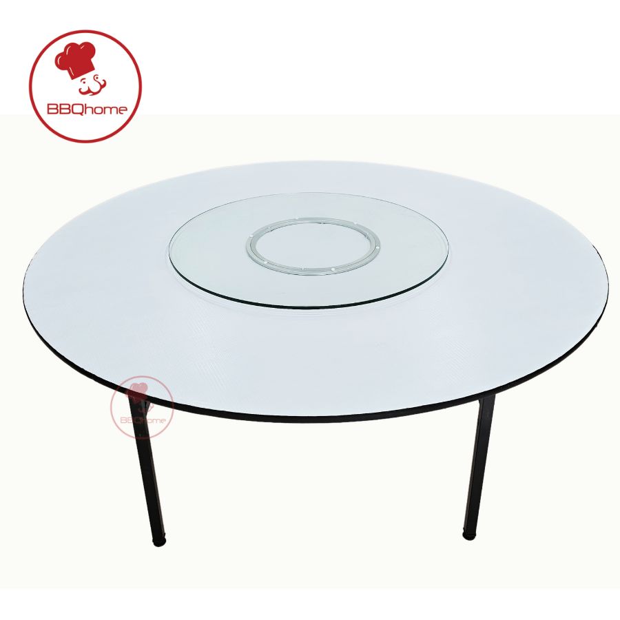 Bàn gỗ - chân gấp D160cm nhập khẩu