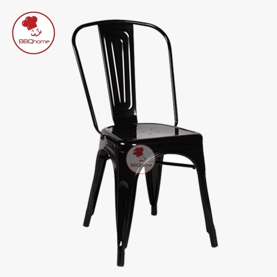Ghế Tolix - tựa lưng màu cafe