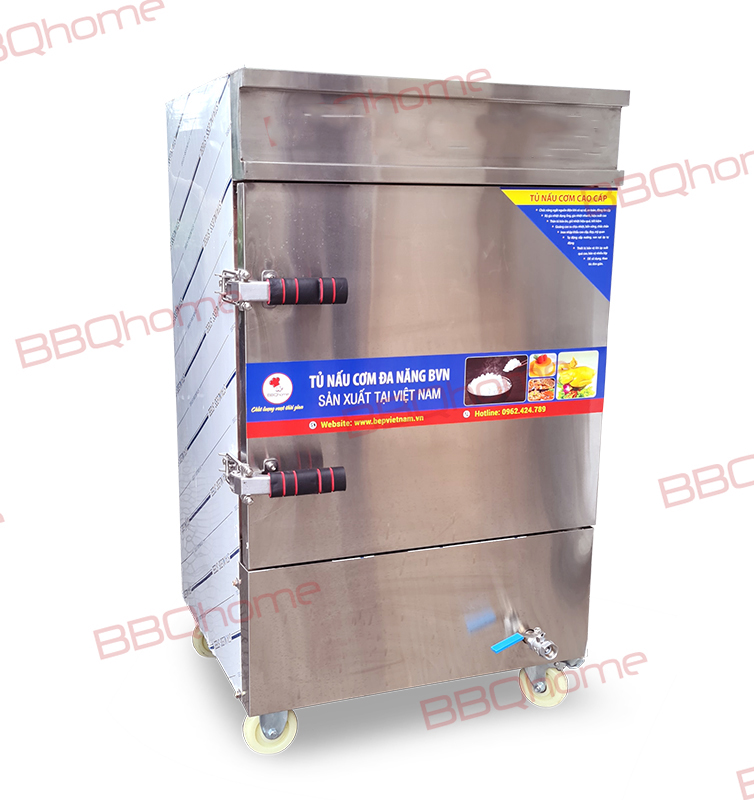 Tủ hấp xôi, tủ hấp gà 6 khay dùng điện