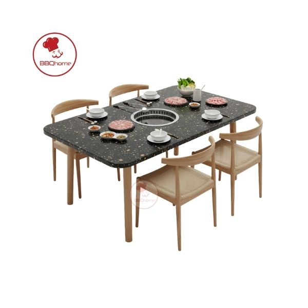 Mặt bàn đá - Kim Sa vảy đồng