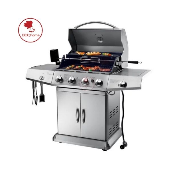 Bếp nướng gas ngoài trời - cao cấp BBQ Grill 4+1 họng (KS14074)