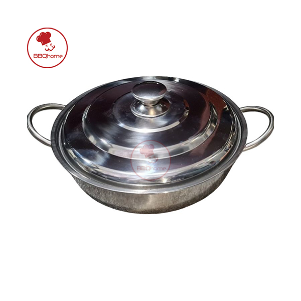 Nồi lẩu đơn - phi 28cm nắp inox