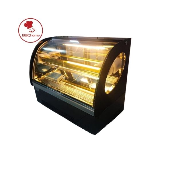 Tủ trưng bày bánh kem - Goldcool kính cong 0.9m