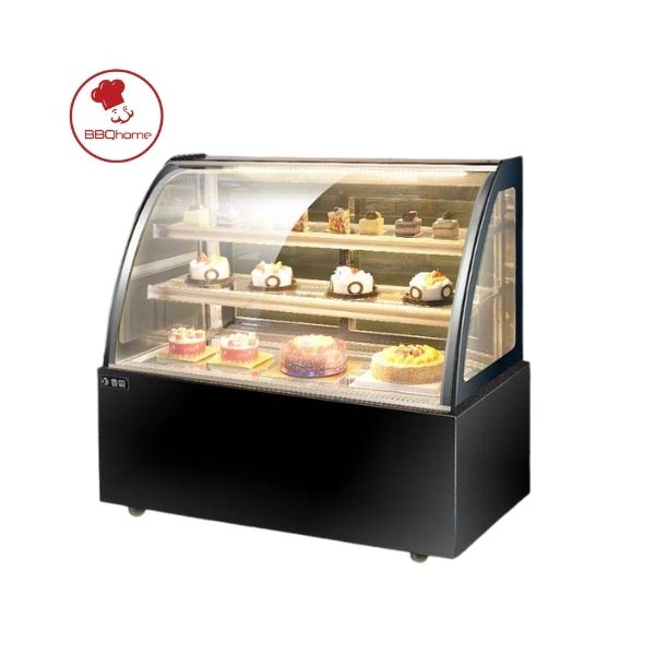 Tủ trưng bày bánh kem - Goldcool kính cong 1.2m