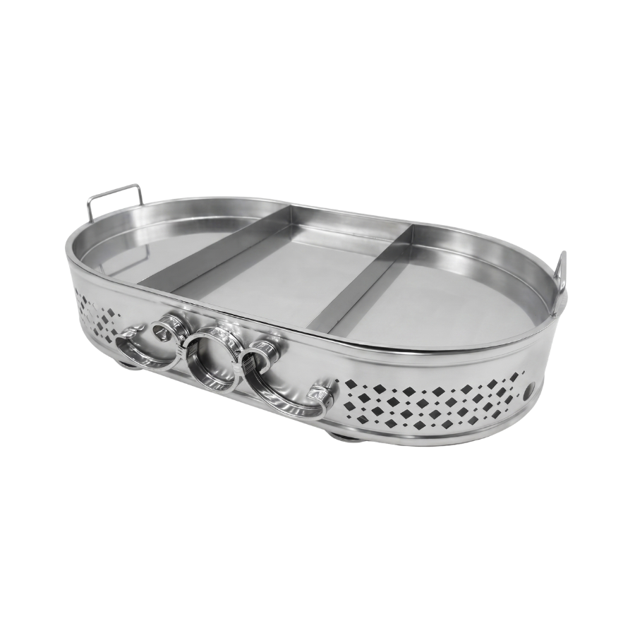 Lẩu thuyền - 3 ngăn inox